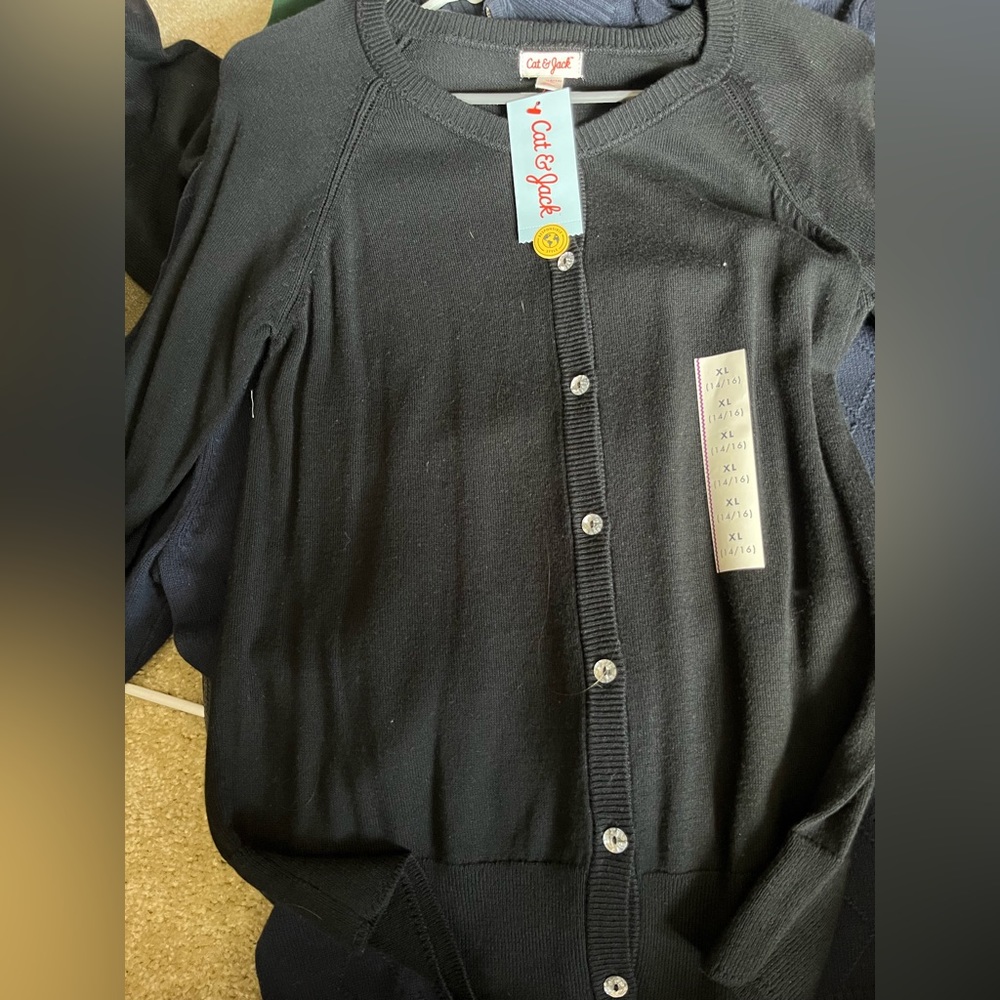 Black XL girls cat & jack sweater